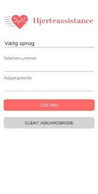 Hjerteassistance android App screenshot 1